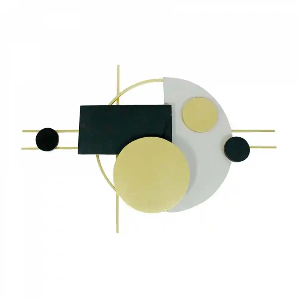 Placa Deco Concepts Monocromia 76x51cm Multicolor Hierro