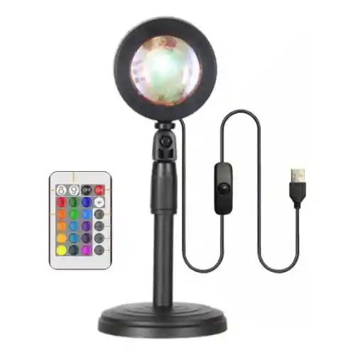 Lámpara Sunset Led – Luz De Atardecer Cálida Y Decorativa Para Ambientes Únicos