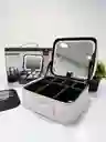 Estuche De Maquillaje Con Espejo Luz Led Espejo Blanco
