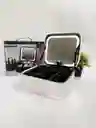 Estuche De Maquillaje Con Espejo Luz Led Espejo Blanco