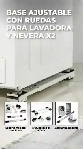 Bases Ajustable Para Lavadora Y Nevera