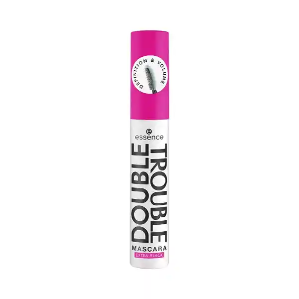 Pestañina Essence Double Trouble Voluminizadora Extra Negra 12ml