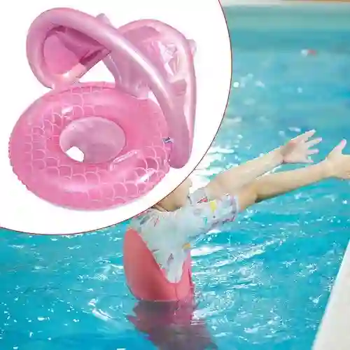 Flotador De Natación Mar Para Bebes Cubierta De Proteccion, Rosado