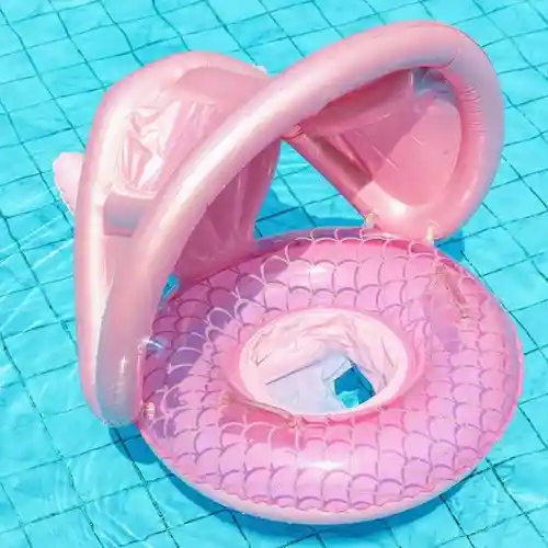 Flotador De Natación Mar Para Bebes Cubierta De Proteccion, Rosado