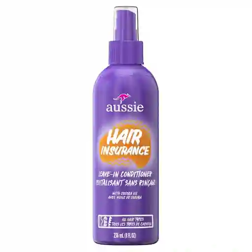 Aussie Acondicionador Sin Enjuague Leave In 8oz /236 Ml Hair Insurance