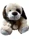 Peluche Perro Café Perrito Bufanda De 35 Cm Grande
