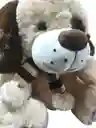 Peluche Perro Café Perrito Bufanda De 35 Cm Grande