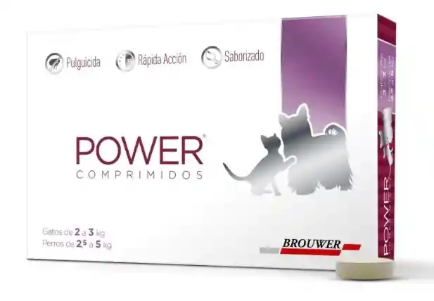 Antipulgas Power Para Perros (2-5 Kg) Y Gatos (2-3 Kg) X 1 Tableta