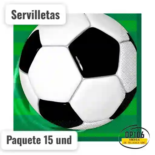 Servilletas De Futbol 15 Und Gol