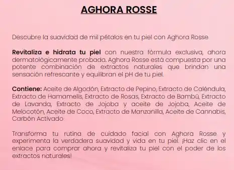 Aghora Rosse (agua De Rosas) De Montoc