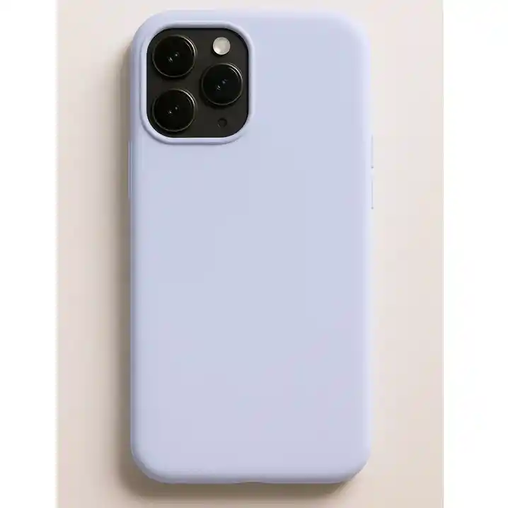 Silicon Case Iphone 16 Pro Max Azul Clarito