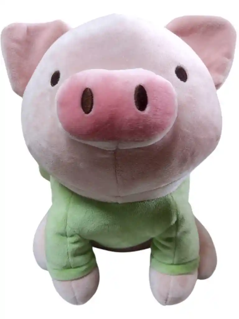 Peluche De Cerdito Con Gorrito De Rana De 25 Cm