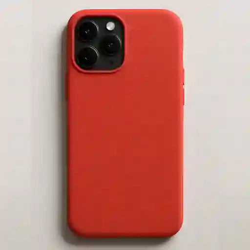 Silicon Case Iphone 16 Pro Max Rojo