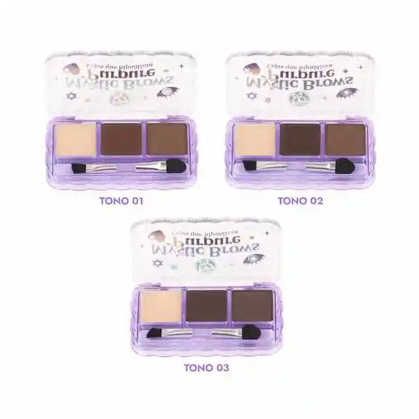 Kit De Cejas Mystic Brows Purpure 02