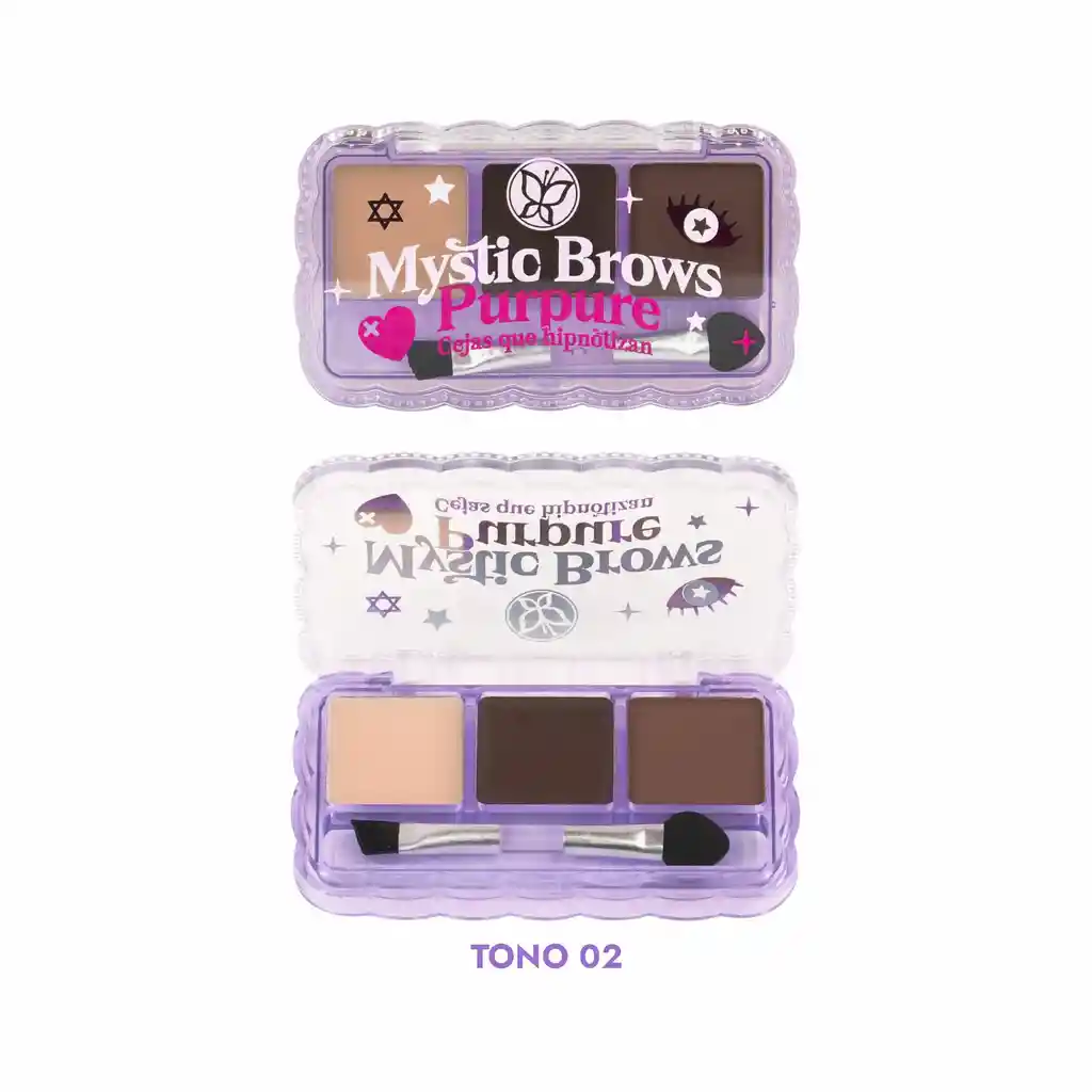 Kit De Cejas Mystic Brows Purpure 02