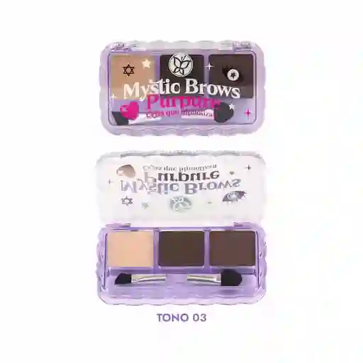 Kit De Cejas Mystic Brows Purpure 03