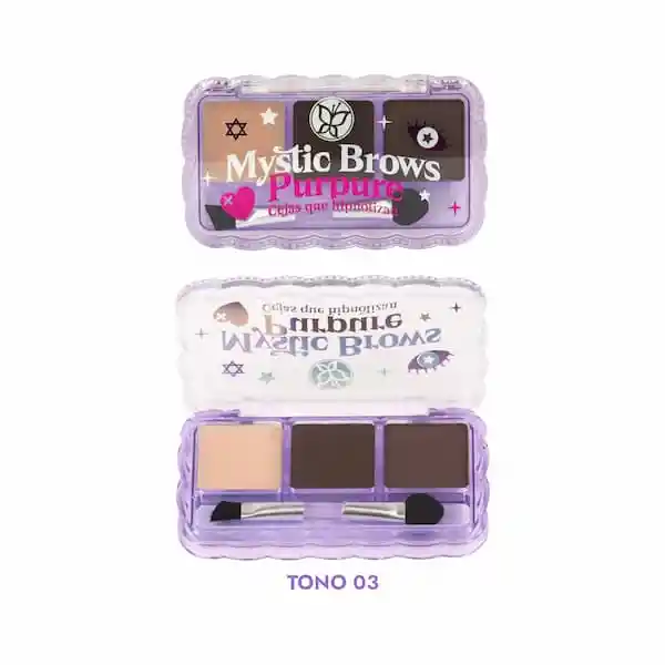 Kit De Cejas Mystic Brows Purpure 03