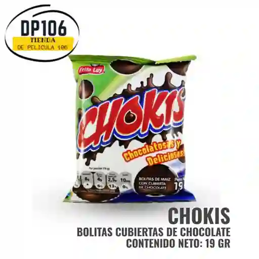 Chokis - Bolitas De Maíz Cubiertas De Chocolate X 19 Gr