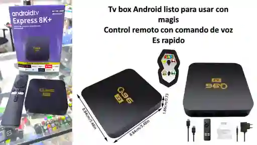Tv Box Android Tv 8k Comando De Voz Con Magis