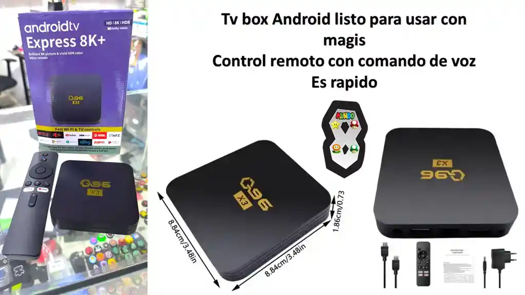 Tv Box Android Tv 8k Comando De Voz Con Magis