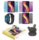 Tablet Gopad Gold Fly Audífonos Inalambricos Y Reloj Inteligente