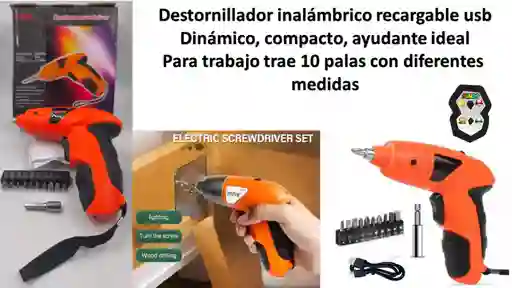 Destornillador Electrico Recargable