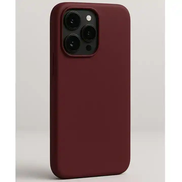 Silicon Case Iphone 16 Pro Vinotinto