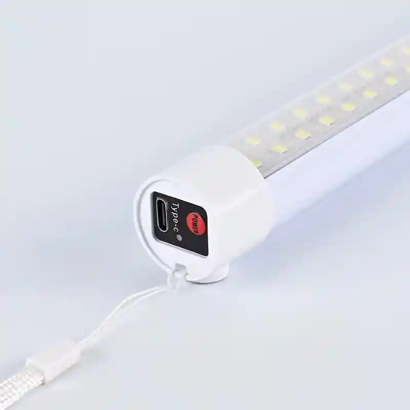 Lampara Linterna Led Recargable Con Panel Solar