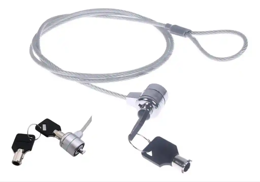 Guaya De Seguridad Con 2 Llaves Para Portátil Monitor