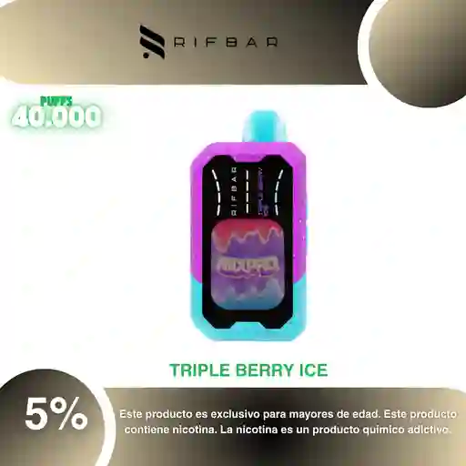 Vape Rifbar Mixpro 40.000 Pufs, Triple Berry Ice 5%