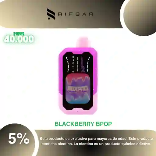 Vape Rifbar Mixpro 40.000 Pufs, Blackberry B Pop 5%