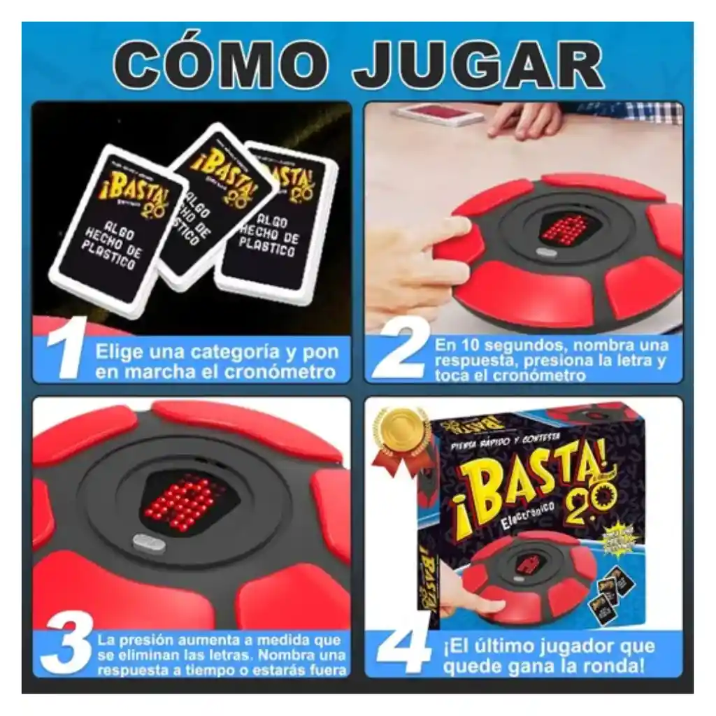 Juego De Mesa Basta 2.0 Familiar Electrónico