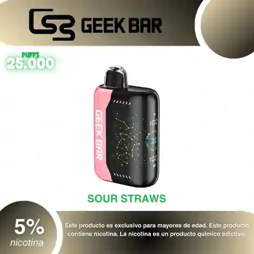 Vape Geek Bar Pulse X 25.000 Pufs, Sour Straws 5%