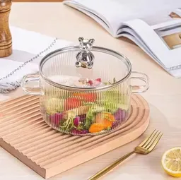 Olla En Vidrio Con Tapa De Osito 1.5 Litros