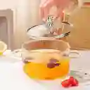 Olla En Vidrio Con Tapa De Osito 1.5 Litros