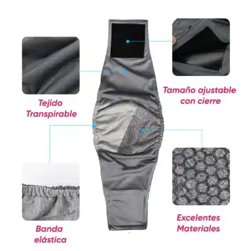 Pañal Lavable Macho Talla M Tamaño Cintura 39-48cm X 3 Und
