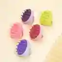 Cepillo Masajeador Capilar De Silicona Para Cabello Cuero Cabelludo