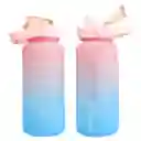 Termo Sttriker 2l Agua Bolso + Funda Maleta Motivacional Rosa