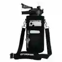 Termo Sttriker 2l Agua Bolso + Funda Maleta Motivacional Negro