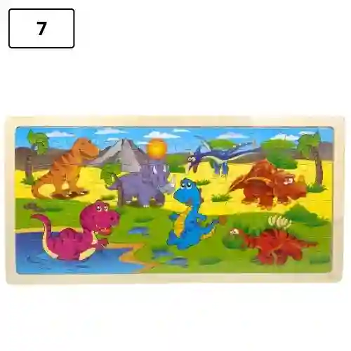 Rompecabezas Grande No. 7 - Dinosaurios