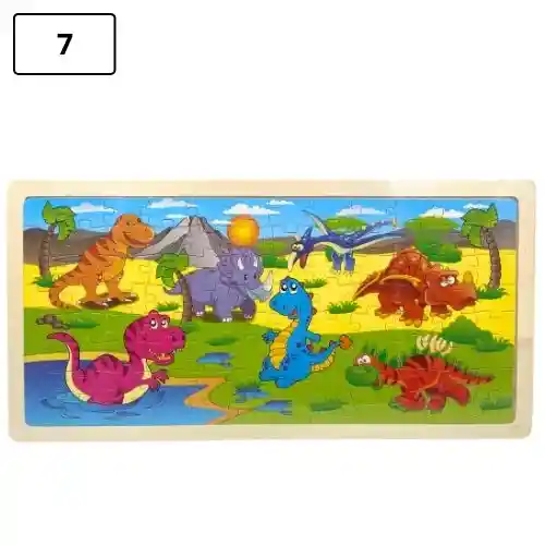 Rompecabezas Grande No. 7 - Dinosaurios