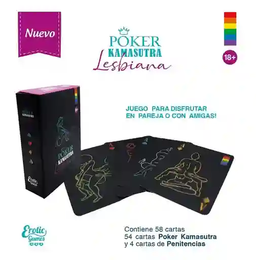 Juego De Cartas Poker Kamasutra Lesbico