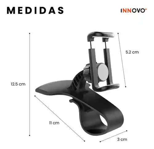 Soporte Celular Para Carro Tipo Clip Universal Timón Millare Antideslizante Ajuste Rápido Compatible