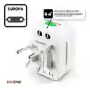 Adaptador Enchufe Universal 2 Puertos Usb Internacional