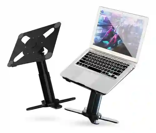 Soporte Base Ajustable Laptop Tablet 360° Aluminio Base Ergonómica Retráctil Altura 43cm Portátil