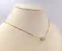 Cadena Bola De Fuego Blanca