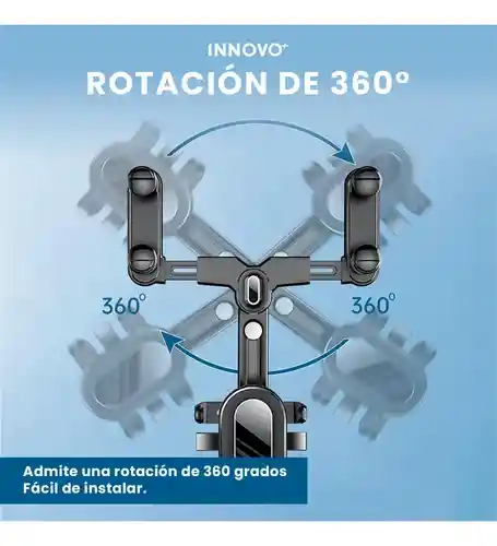 Soporte Celular Retrovisor Carro 360° Ajustable Practico Universal