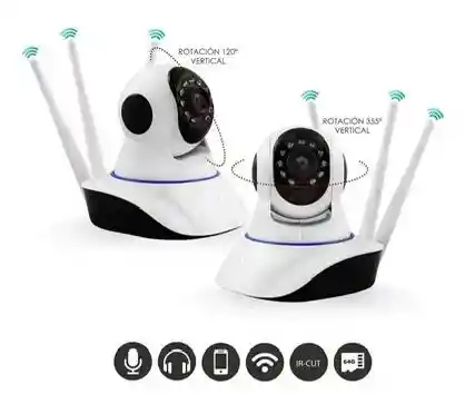 Camara De Seguridad 3 Antenas Con Wifi