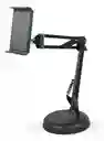Soporte De Teléfono Tablet Brazo Articulado 360° Escritorio Base Estable Giratoria Y Ajustable