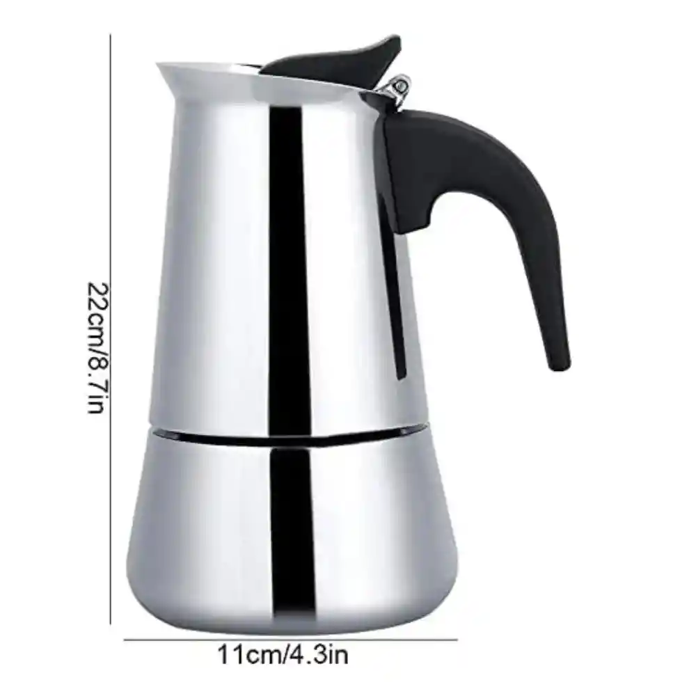 Cafetera Italiana Espresso Maker 9 Tazas Acero Inoxidable